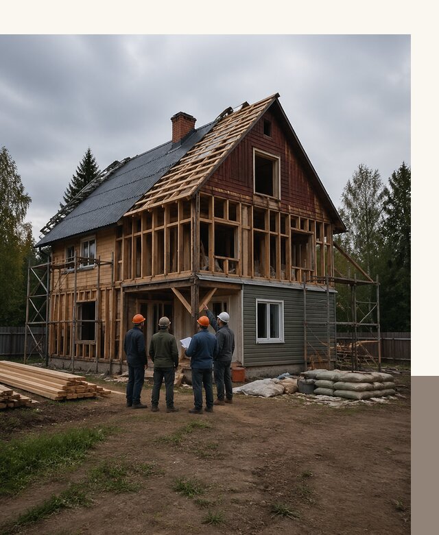 Реконструкция дачного дома в Партизанске под ключ с проектом