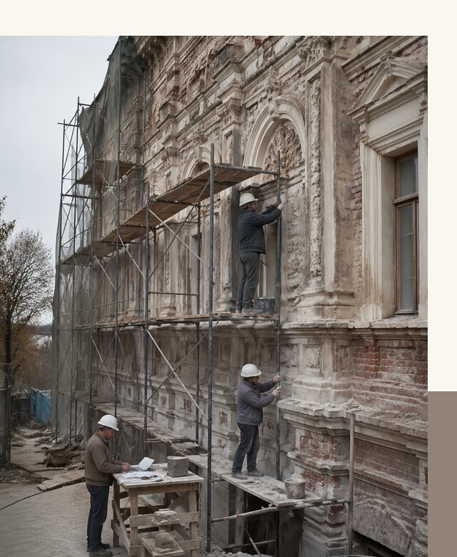 Реставрация объектов культурного наследия под ключ в Партизанске